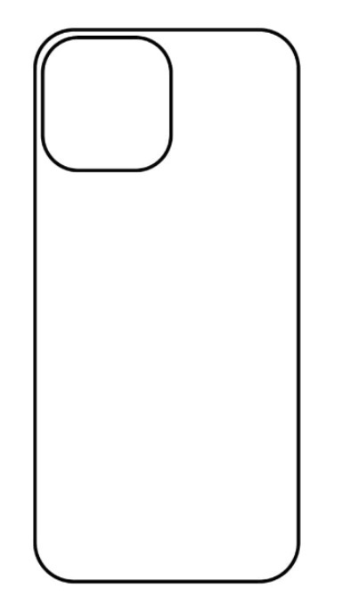 Hydrogel - zadná ochranná fólia - iPhone 13 - typ výrezu 2
