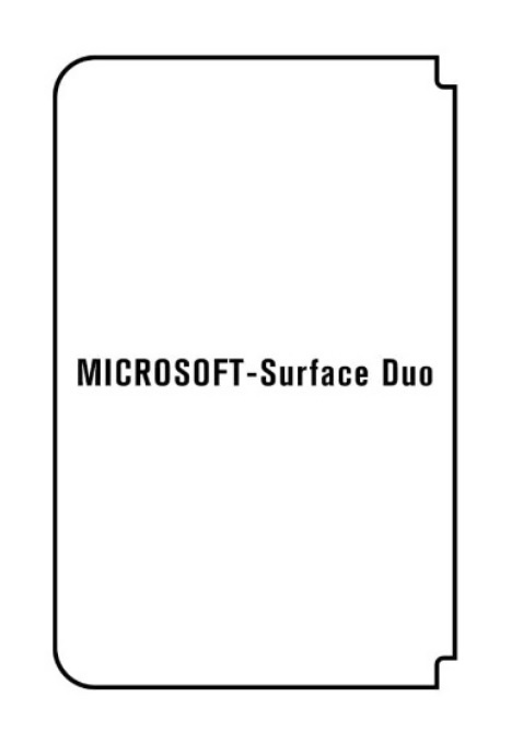 Hydrogel - matná ochranná fólia - Microsoft Surface Duo - ľavá strana