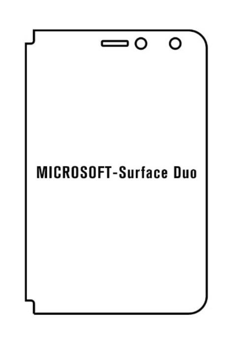 Hydrogel - matná ochranná fólia - Microsoft Surface Duo - pravá strana