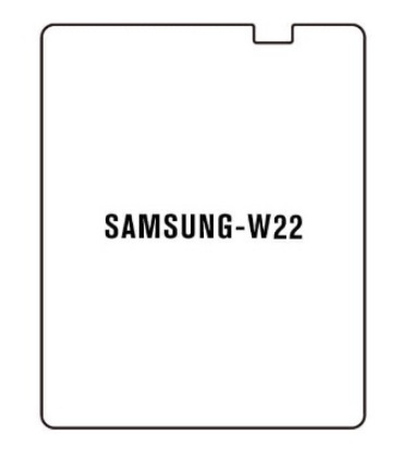 Hydrogel - ochranná fólia - Samsung Galaxy W22 5G s výrezom na prednú kameru