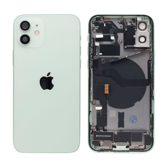 Apple iPhone 12 mini - Zadný housing s predinštalovanými dielmi (zelený)