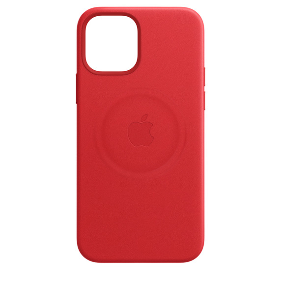 Apple iPhone 12/12 Pro - Leather Case s MagSafe - (PRODUCT)RED