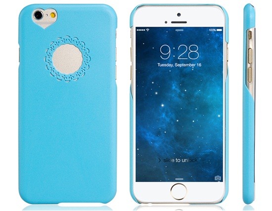 Heart & Flower Case iPhone 6/6S modrý