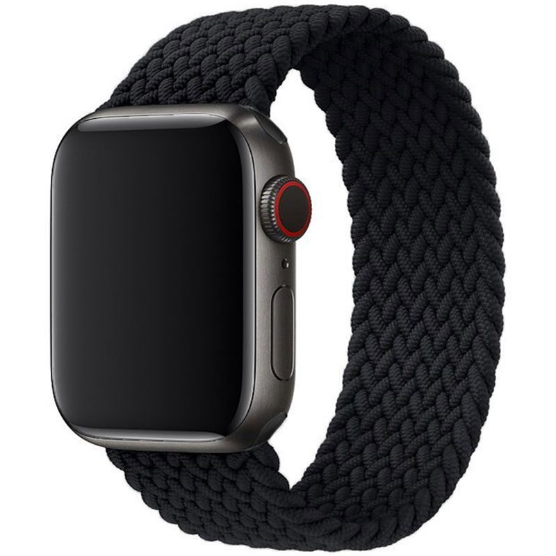 Remienok pre Apple Watch (42/44/45mm) Elastic Nylon, veľkosť 135-150mm - Black