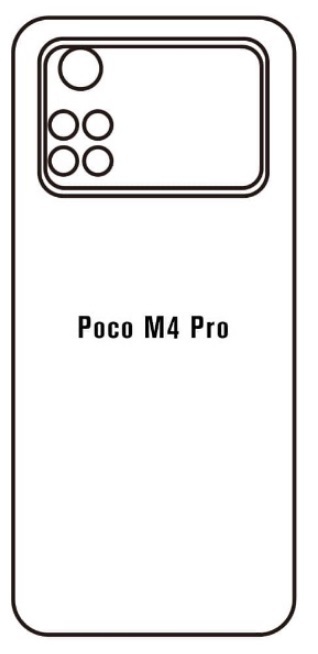 Hydrogel - matná zadná ochranná fólia - Xiaomi Poco M4 Pro