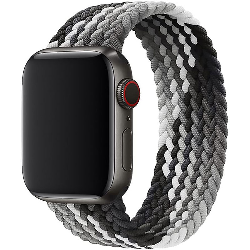 Remienok pre Apple Watch (38/40/41mm) Elastic Nylon, veľkosť 150-165mm - Black Clever