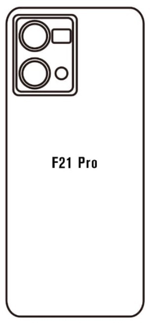 Hydrogel - zadná ochranná fólia - OPPO F21 Pro