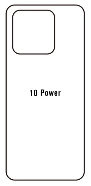 Hydrogel - matná zadná ochranná fólia - Xiaomi Redmi 10 Power