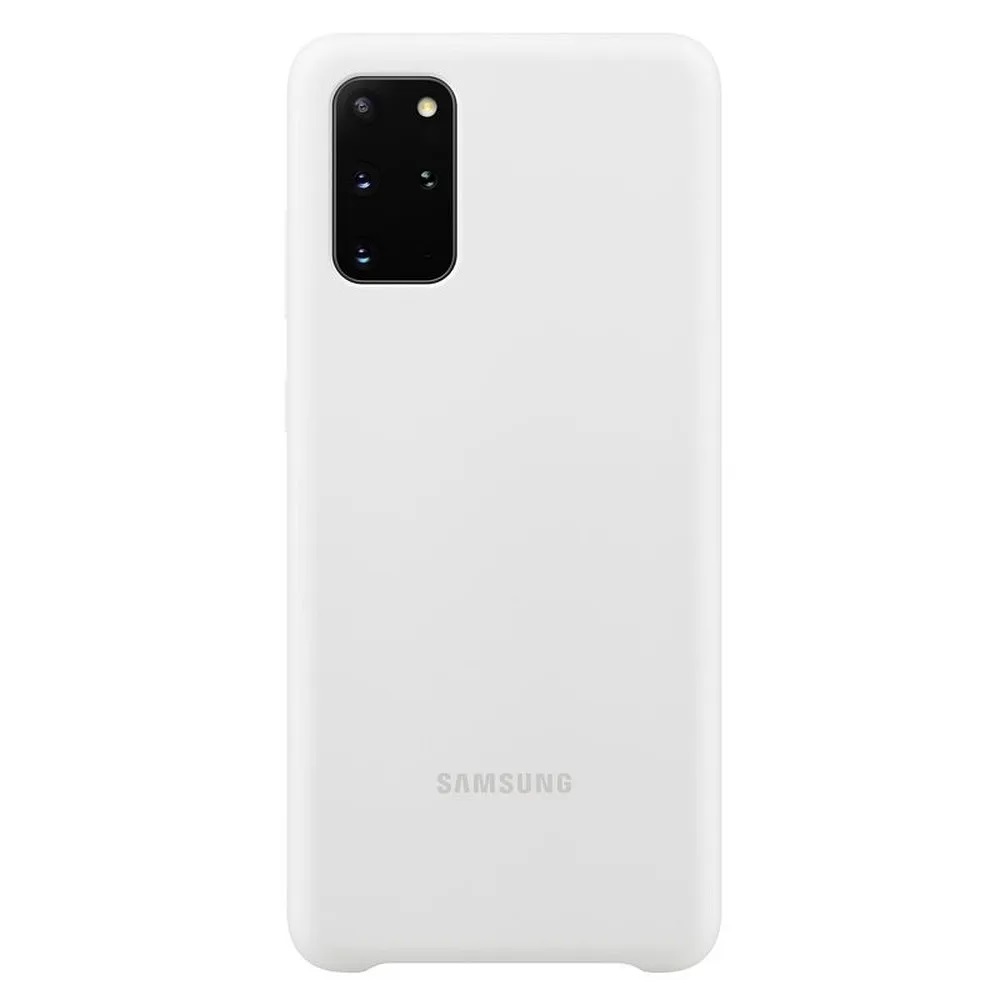 Original Silicone Cover EF-PG985TWEGEU Samsung Galaxy S20+ biely