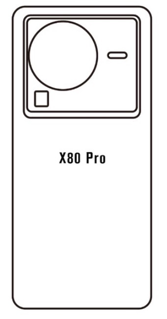 Hydrogel - matná zadná ochranná fólia - Vivo X80 Pro