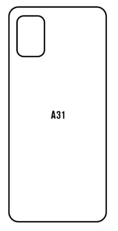 Hydrogel - matná zadná ochranná fólia - Samsung Galaxy A31