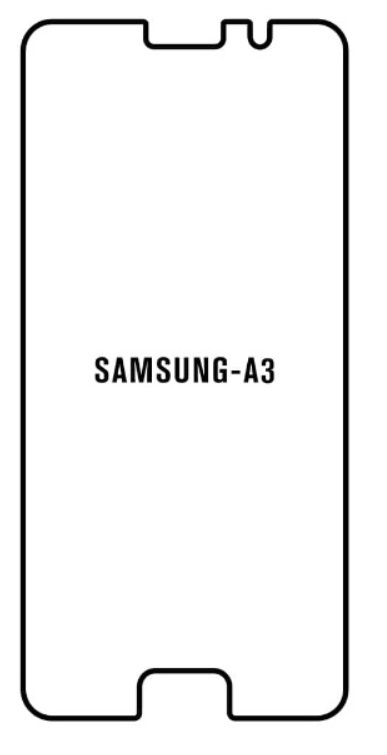 Hydrogel - Privacy Anti-Spy ochranná fólia - Samsung Galaxy A3 2016