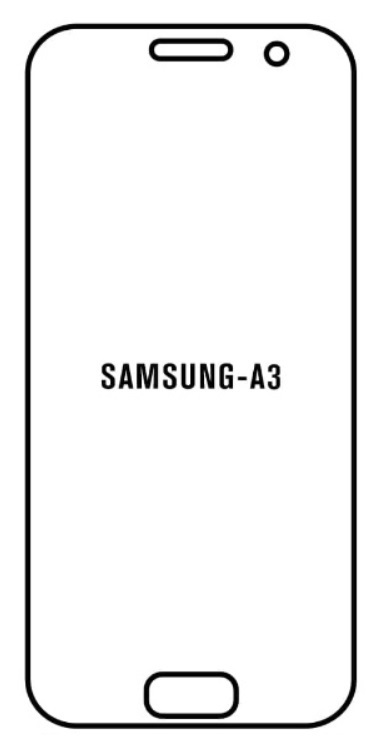 Hydrogel - Privacy Anti-Spy ochranná fólia - Samsung Galaxy A3 2017