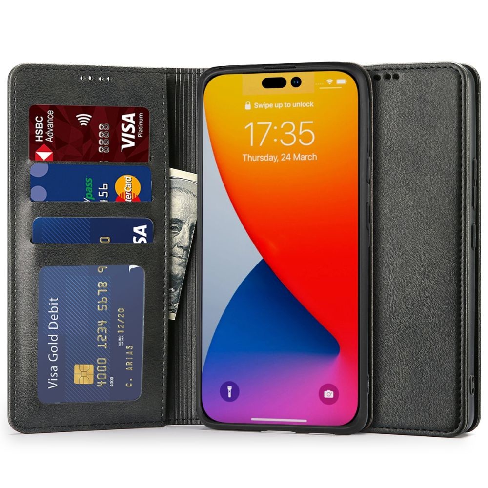 KRYT TECH-PROTECT WALLET MAGNET iPhone 14 Pro Max BLACK