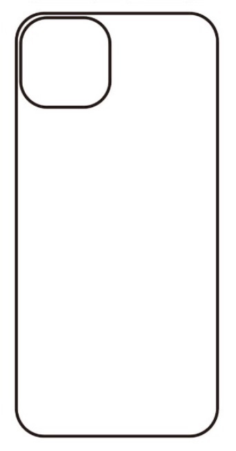 Hydrogel - matná zadná ochranná fólia - iPhone 14 Plus - typ výrezu 2