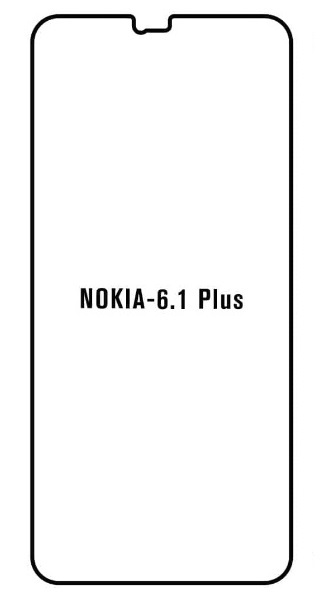 Hydrogel - ochranná fólia - Nokia 6.1 Plus (Nokia X6)