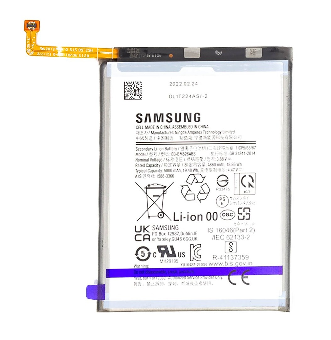 EB-BM526ABS Samsung batéria pre Samsung Galaxy M23 5G/M53 5G 5000mAh (Service pack)