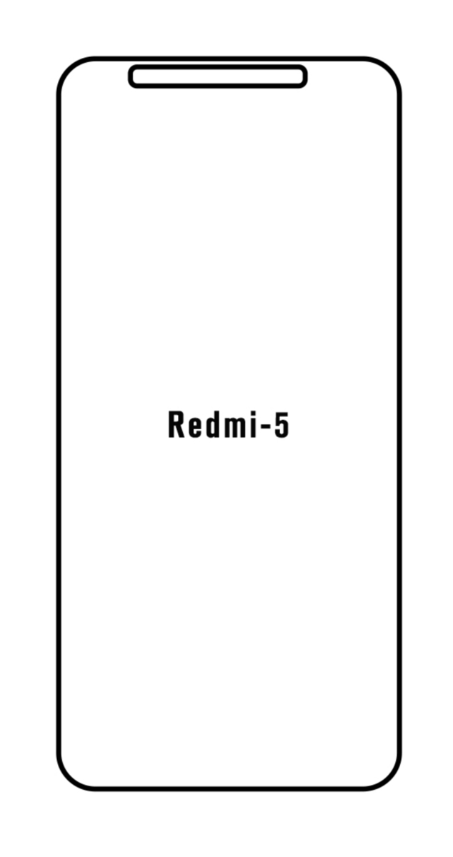Hydrogel - ochranná fólia - Xiaomi Redmi 5 (case friendly)