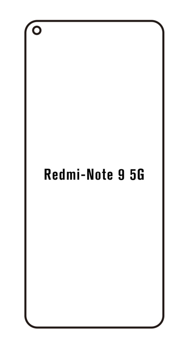 Hydrogel - ochranná fólia - Xiaomi Redmi Note 9 5G (case friendly)