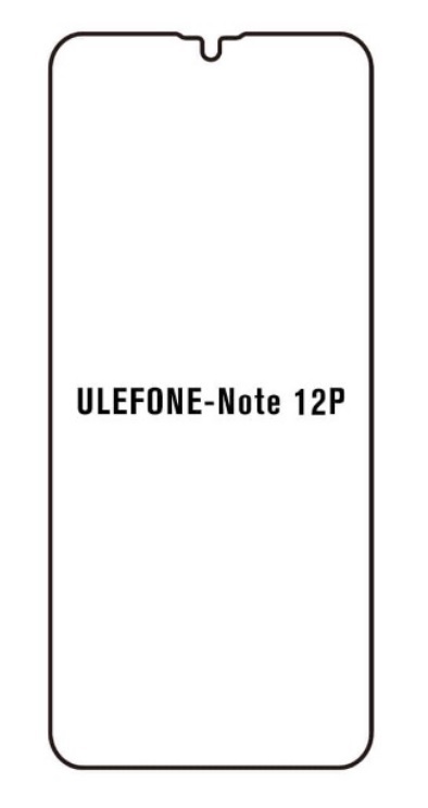Hydrogel - ochranná fólia - Ulefone Note 12P (case friendly)
