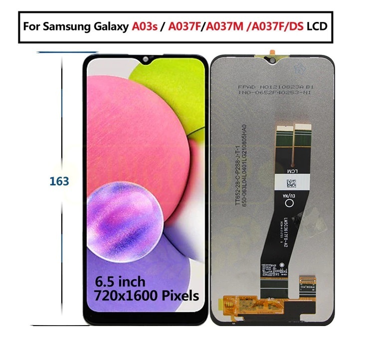 OEM Displej + dotykové sklo pre Samsung Galaxy A03s (big glass 163mm)