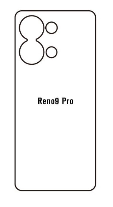Hydrogel - matná zadná ochranná fólia - OPPO Reno9 Pro
