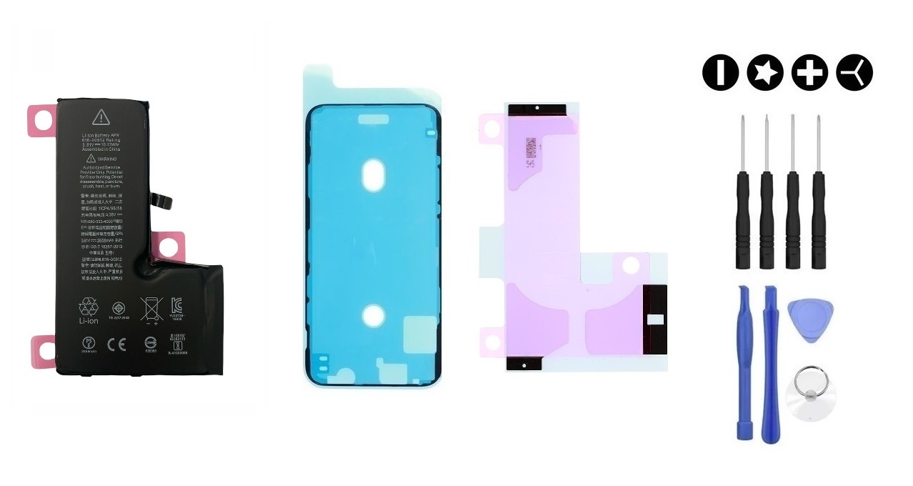 MULTIPACK - OEM Batéria iPhone XS + lepka pod displej + lepka pod batériu + sada náradia