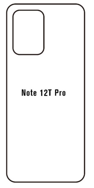 Hydrogel - matná zadná ochranná fólia - Xiaomi Redmi Note 12T Pro