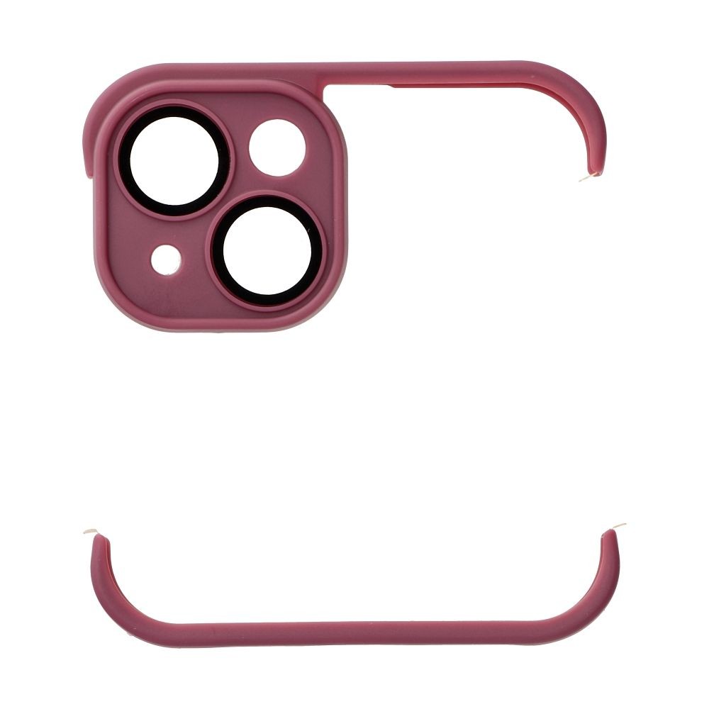 E-shop Bumper s ochranou zadnej kamery pre iPhone 14 cherry