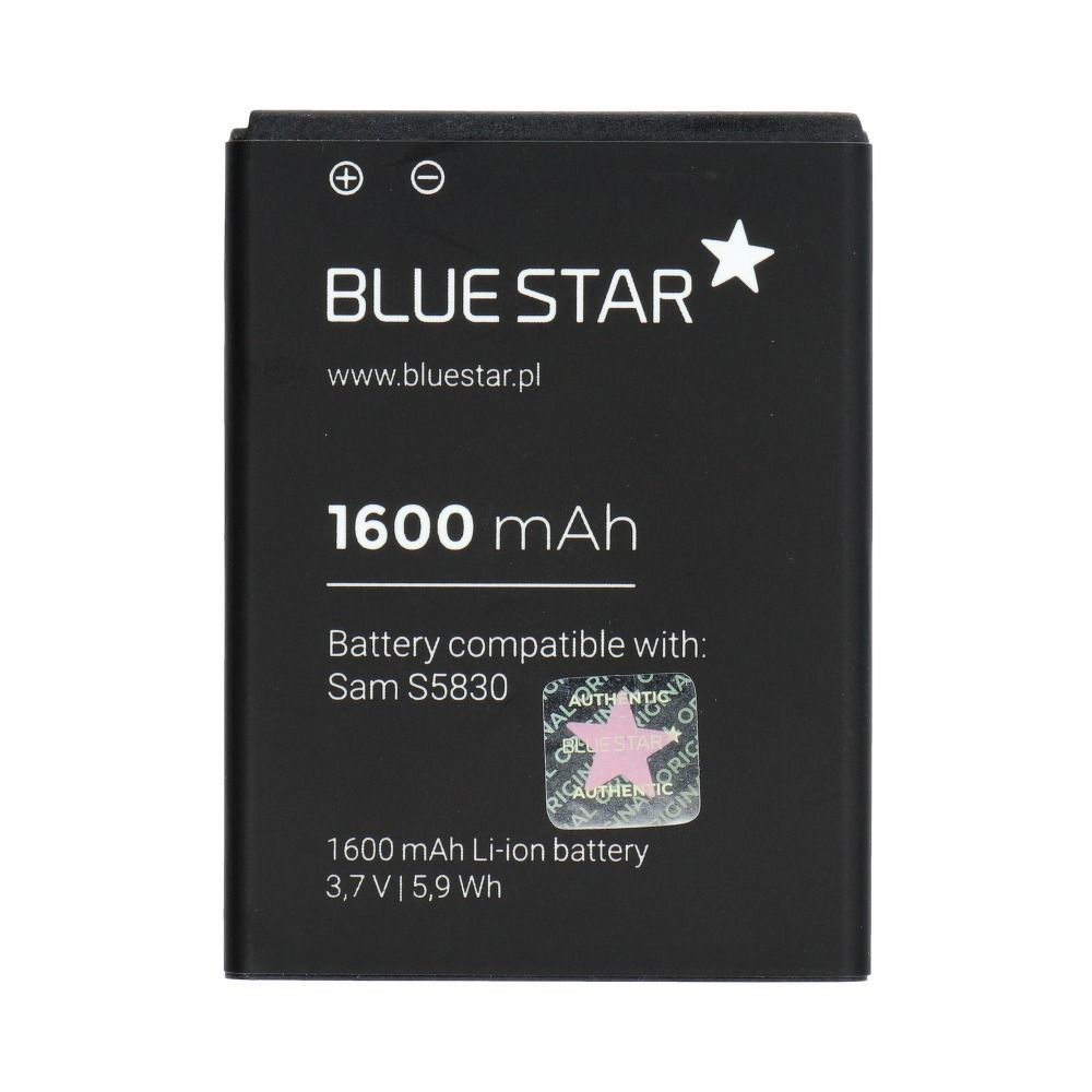 Blue Star Batéria Samsung Galaxy Ace (S5830)/ Galaxy Gio (S5670) 1600 mAh Li-Ion (BS) PREMIUM