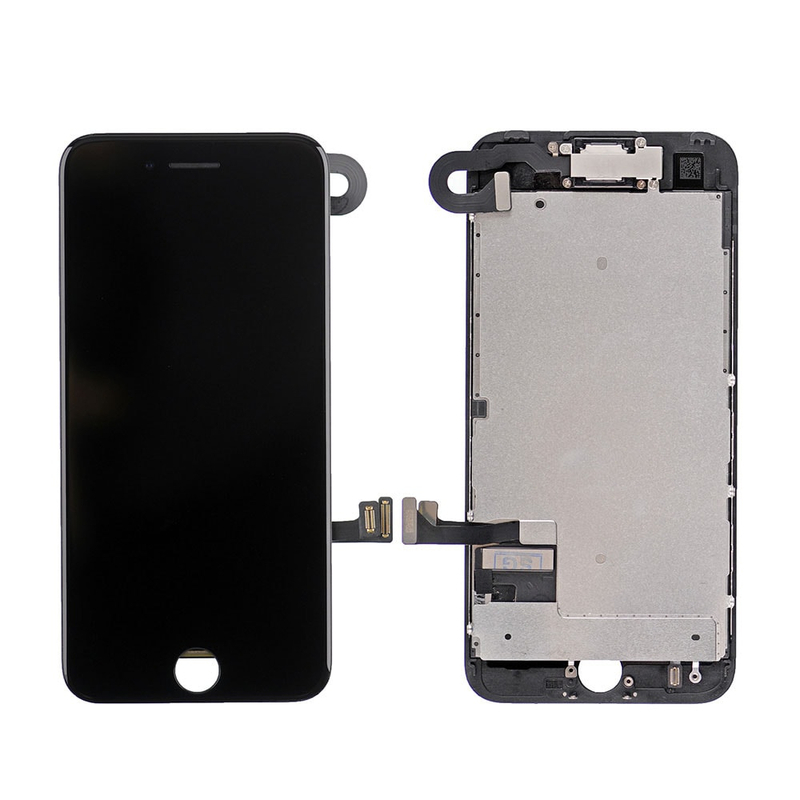 Čierny LCD displej iPhone 7 s prednou kamerou + proximity senzor OEM (bez home button)