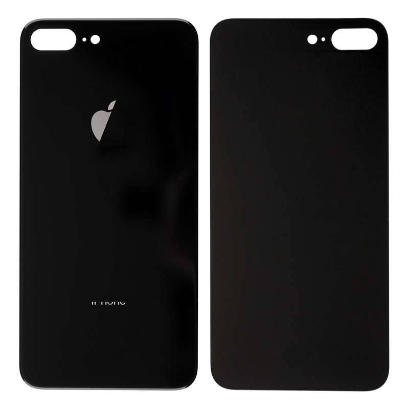 Apple iPhone 8 Plus - Zadné sklo housingu iPhone 8 Plus - čierne