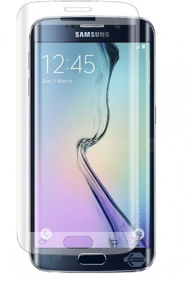 Ochranné tvrdené sklo - Samsung Galaxy S6 EDGE zaoblene - priesvitné
