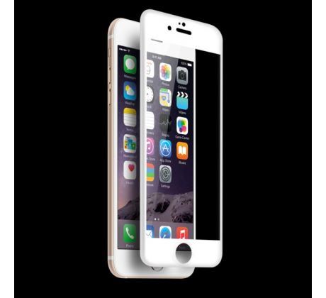 3D Crystal UltraSlim - biele tvrdené ochranné sklo iPhone 7/iPhone 8/SE 2020/2022