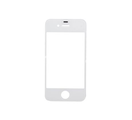 Biele predné sklo iPhone 4