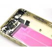 iPhone 5S - Zadný kryt - champagne gold / zlatá s predinštalovanými dielmi