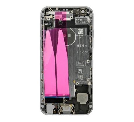 Zadný kryt iPhone 6 Plus strieborný/silver s predinštalovanými dielmi 