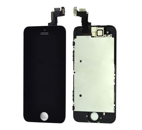 ORIGINAL Čierny LCD displej iPhone SE s prednou kamerou + proximity senzor (bez home button)
