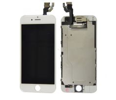 ORIGINAL Biely LCD displej iPhone 6 (s prednou kamerou + proximity senzor OEM) - bez home button