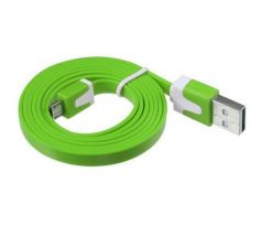 Micro USB kábel Samsung, HTC, Sony, Nokia, LG color green