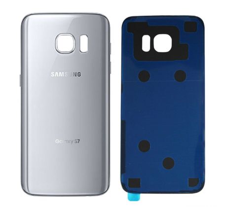 Samsung Galaxy S7 Edge - Zadný kryt - strieborný (náhradný diel)
