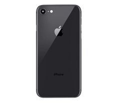 iPhone 8 - Zadné sklo housingu iPhone 8 + sklíčko zadnej kamery - čierne