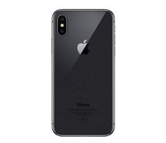 Apple iPhone X - Zadné sklo housingu + sklíčko zadnej kamery - čierne