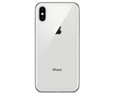 Apple iPhone X - Zadné sklo housingu + sklíčko zadnej kamery - biele