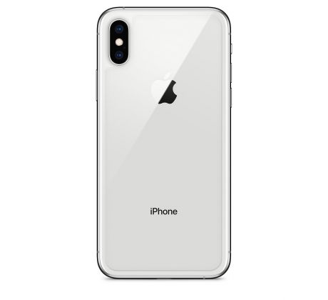 Apple iPhone XS - Zadné sklo housingu + sklíčko zadnej kamery - biele