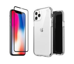 2PACK - 3D ochranné sklo + transparentný kryt pre iPhone 11 Pro Max