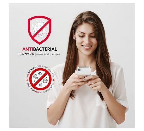 Forcell AntiBacterial kryt pre iPhone XS Max transparentný