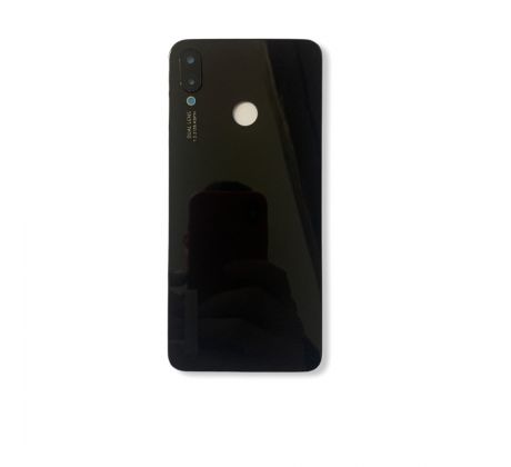 Huawei P Smart Plus - zadný kryt - čierny - so sklíčkom zadnej kamery (náhradný diel)