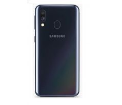 Samsung Galaxy A40 - Zadný kryt - čierny - so sklíčkom zadnej kamery (náhradný diel)