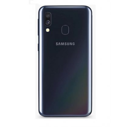 Samsung Galaxy A40 - Zadný kryt - čierny - so sklíčkom zadnej kamery (náhradný diel)
